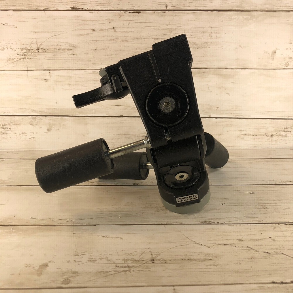Manfrotto 029 3-Way Pan Tilt Tripod Head Made in Italy Professional Camera Mount